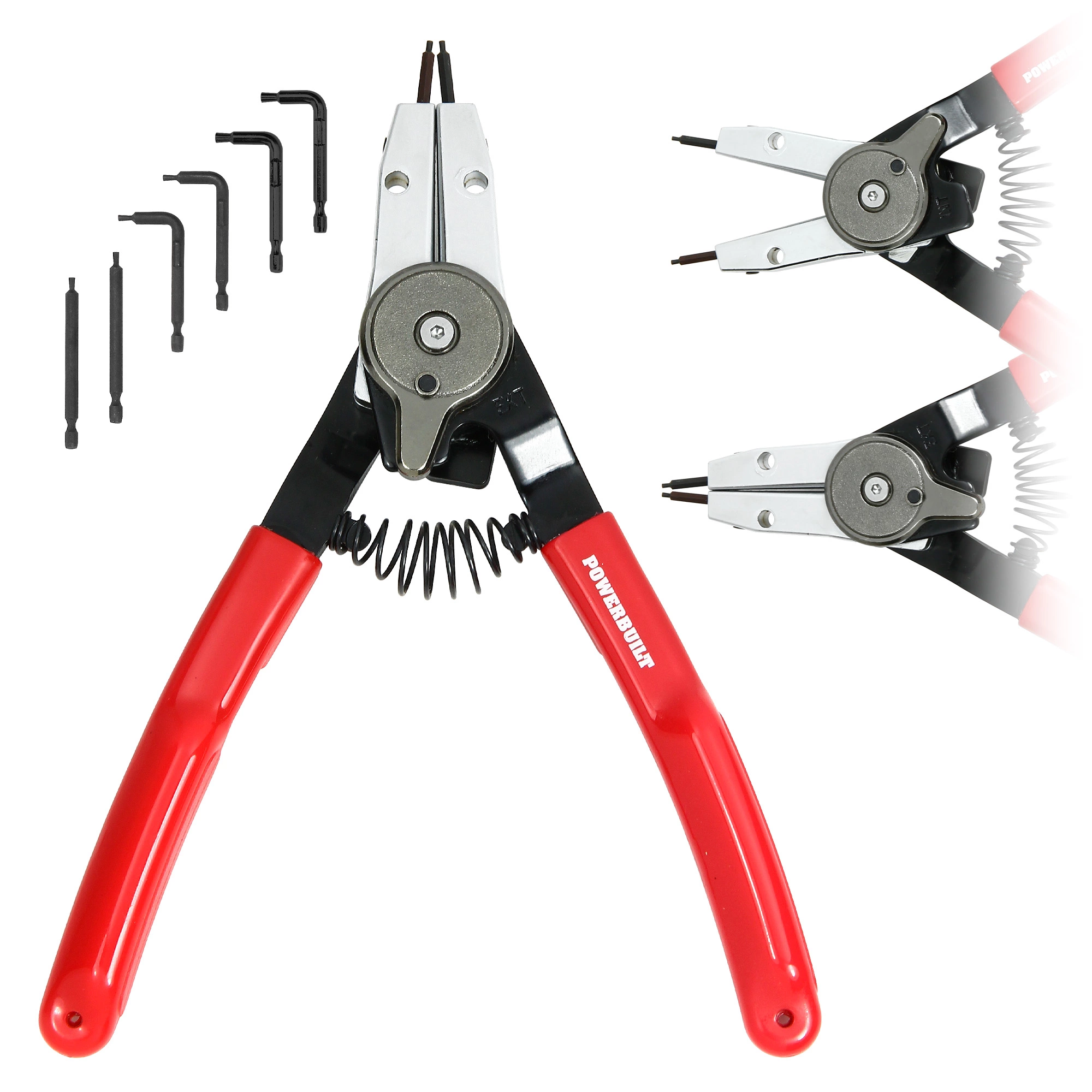 Powerbuilt Combo Switch Internal/External Snap Ring Pliers - 941456 1 Powerbuilt Combo Switch Internal/External Snap Ring Pliers - 941456