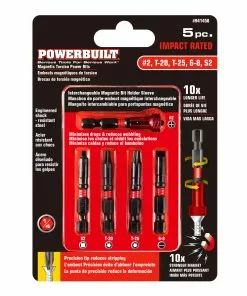 Powerbuilt 5 Piece Torsion Impact Power Screwdriver Set with Magnetic Holder -Hot Sale Powerbuilt Shop 941458 54