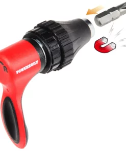 Powerbuilt L-Type Mini Ratcheting Bit Driver, Reversible Finger Ratchet