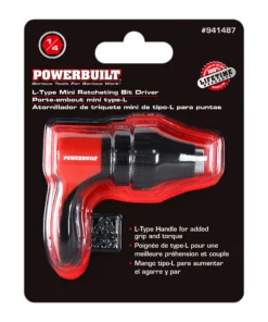 Powerbuilt L-Type Mini Ratcheting Bit Driver, Reversible Finger Ratchet 13 Powerbuilt L-Type Mini Ratcheting Bit Driver, Reversible Finger Ratchet -Hot Sale Powerbuilt Shop 941487 07 a