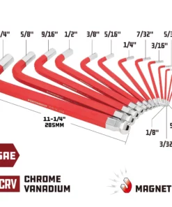 Powerbuilt 13 Pc. Jumbo SAE Long Ball End Hex Key Wrench Set, 5/64" to 3/4" -Hot Sale Powerbuilt Shop 941641 02