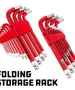 Powerbuilt 13 Pc. Jumbo SAE Long Ball End Hex Key Wrench Set, 5/64" to 3/4" -Hot Sale Powerbuilt Shop 941641 04