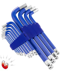 Powerbuilt 13 Piece Metric Long Arm Magnetic Hex Key Wrench Set - 941642