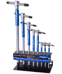 Powerbuilt 8 Piece Metric T-Handle Hex Key Wrench Set - 941645