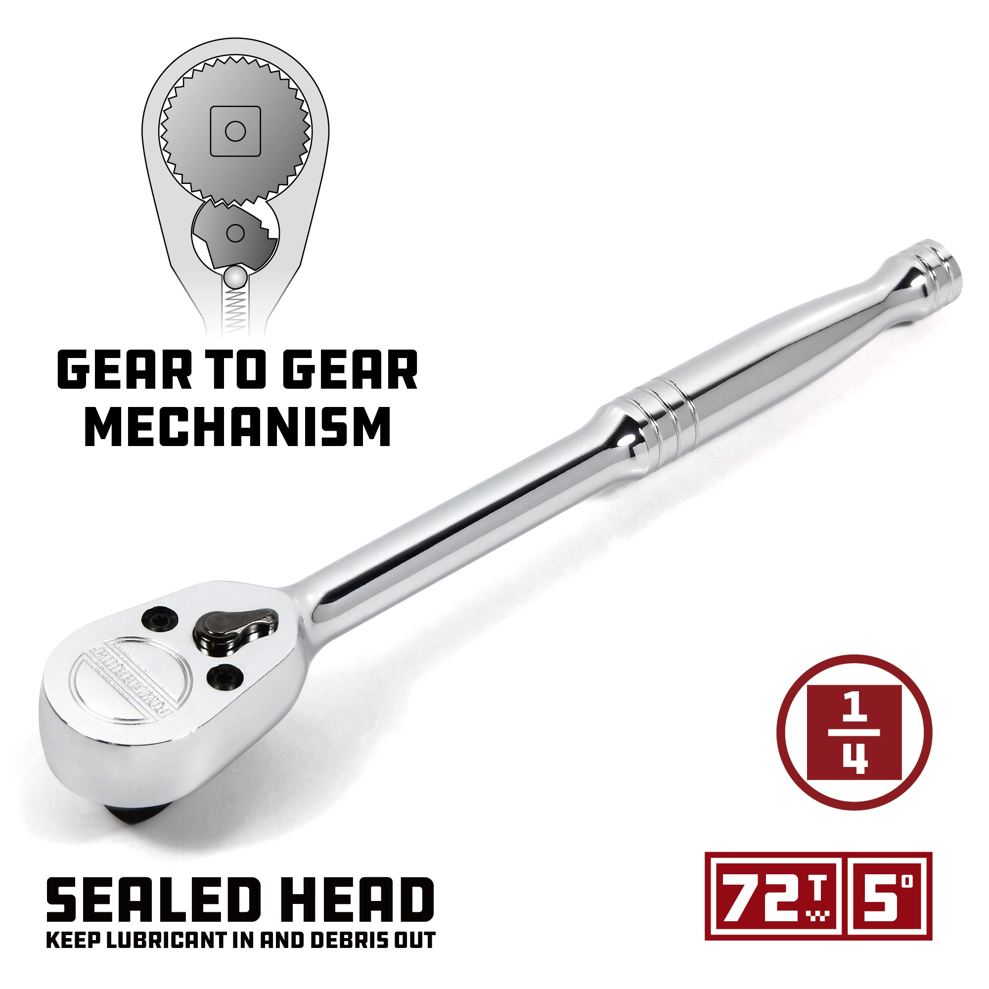 Powerbuilt 47 Piece Pro Tech 1/4 in. Dr. SAE & Metric Socket Set - 949004 6 Powerbuilt 47 Piece Pro Tech 1/4 in. Dr. SAE & Metric Socket Set - 949004 - Image 6