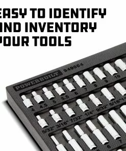 Powerbuilt 47 Piece Pro Tech 1/4 in. Dr. SAE & Metric Socket Set - 949004 11 Powerbuilt 47 Piece Pro Tech 1/4 in. Dr. SAE & Metric Socket Set - 949004 -Hot Sale Powerbuilt Shop 949004 06