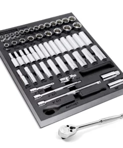 Powerbuilt 54 Piece Pro Tech 3/8 in. Dr. SAE & Metric Socket Set - 949005