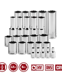 Powerbuilt Pro Tech 69 Piece 1/2-Inch Drive SAE/Metric Master Socket Set -Hot Sale Powerbuilt Shop 949006 03