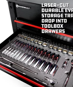 Powerbuilt Pro Tech 69 Piece 1/2-Inch Drive SAE/Metric Master Socket Set -Hot Sale Powerbuilt Shop 949006 05