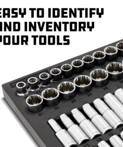 Powerbuilt Pro Tech 69 Piece 1/2-Inch Drive SAE/Metric Master Socket Set -Hot Sale Powerbuilt Shop 949006 06