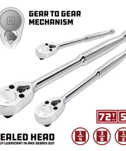 Powerbuilt Pro Tech 16 Pc. Ratchets & Socket Drive Tool Accessories Set - 949009 -Hot Sale Powerbuilt Shop 949009 03 a