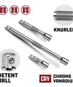 Powerbuilt Pro Tech 16 Pc. Ratchets & Socket Drive Tool Accessories Set - 949009 -Hot Sale Powerbuilt Shop 949009 05