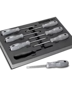 Powerbuilt Pro Tech 7 Piece Torx Screwdriver Set, Deluxe Acetate Handles