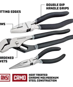 Powerbuilt Pro Tech 8 Piece Professional Mechanics Pliers Set - 949023 -Hot Sale Powerbuilt Shop 949023 03