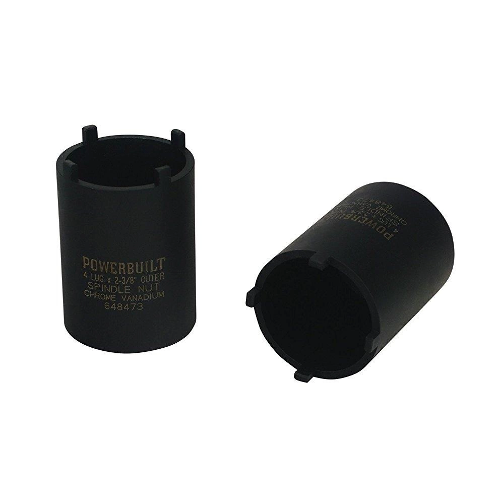 Powerbuilt 648473 Spindle Nut Socket, Four Outer 1 Powerbuilt 648473 Spindle Nut Socket, Four Outer