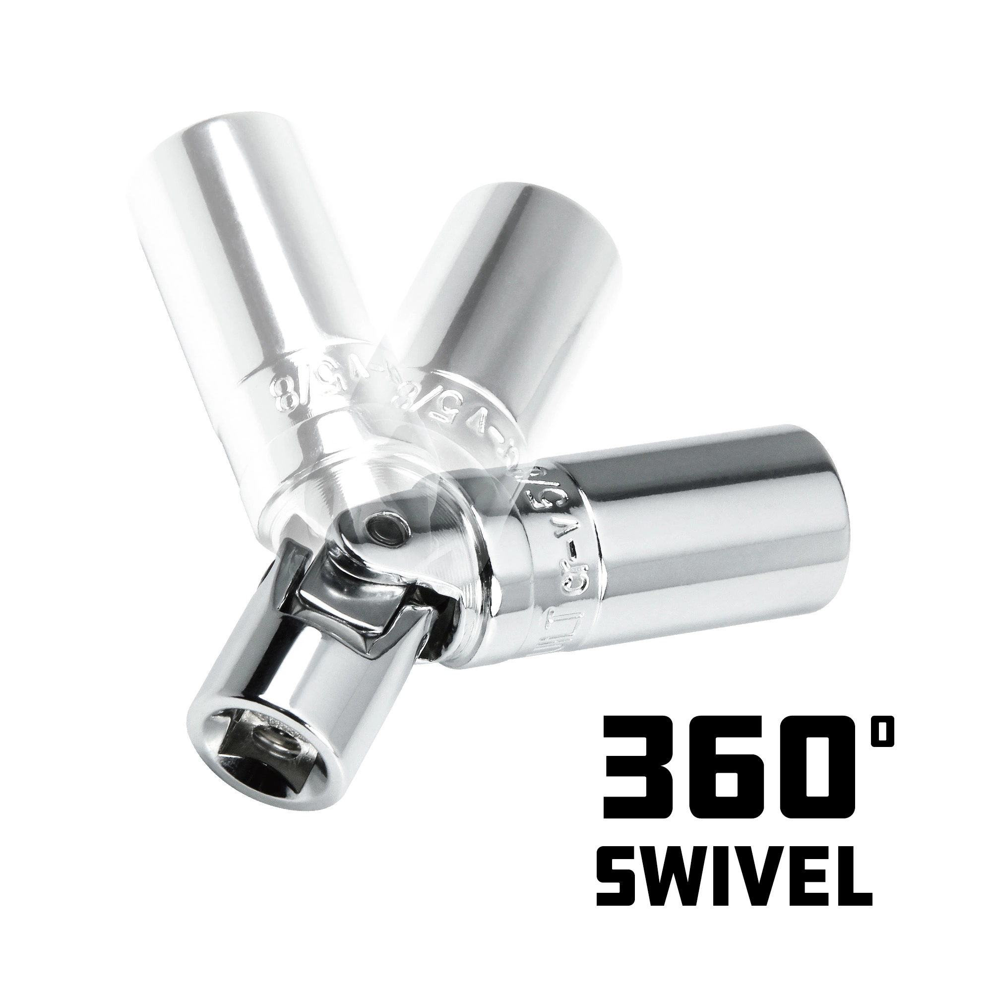 Powerbuilt 3/8-Inch Drive 5/8-Inch U-Joint Spark Plug Socket - 643002 2 Powerbuilt 3/8-Inch Drive 5/8-Inch U-Joint Spark Plug Socket - 643002 - Image 2