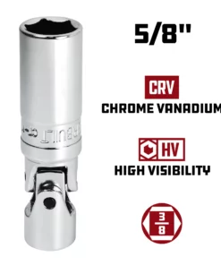 Powerbuilt 3/8-Inch Drive 5/8-Inch U-Joint Spark Plug Socket - 643002 9 Powerbuilt 3/8-Inch Drive 5/8-Inch U-Joint Spark Plug Socket - 643002 -Hot Sale Powerbuilt Shop b000fparl2.pt03