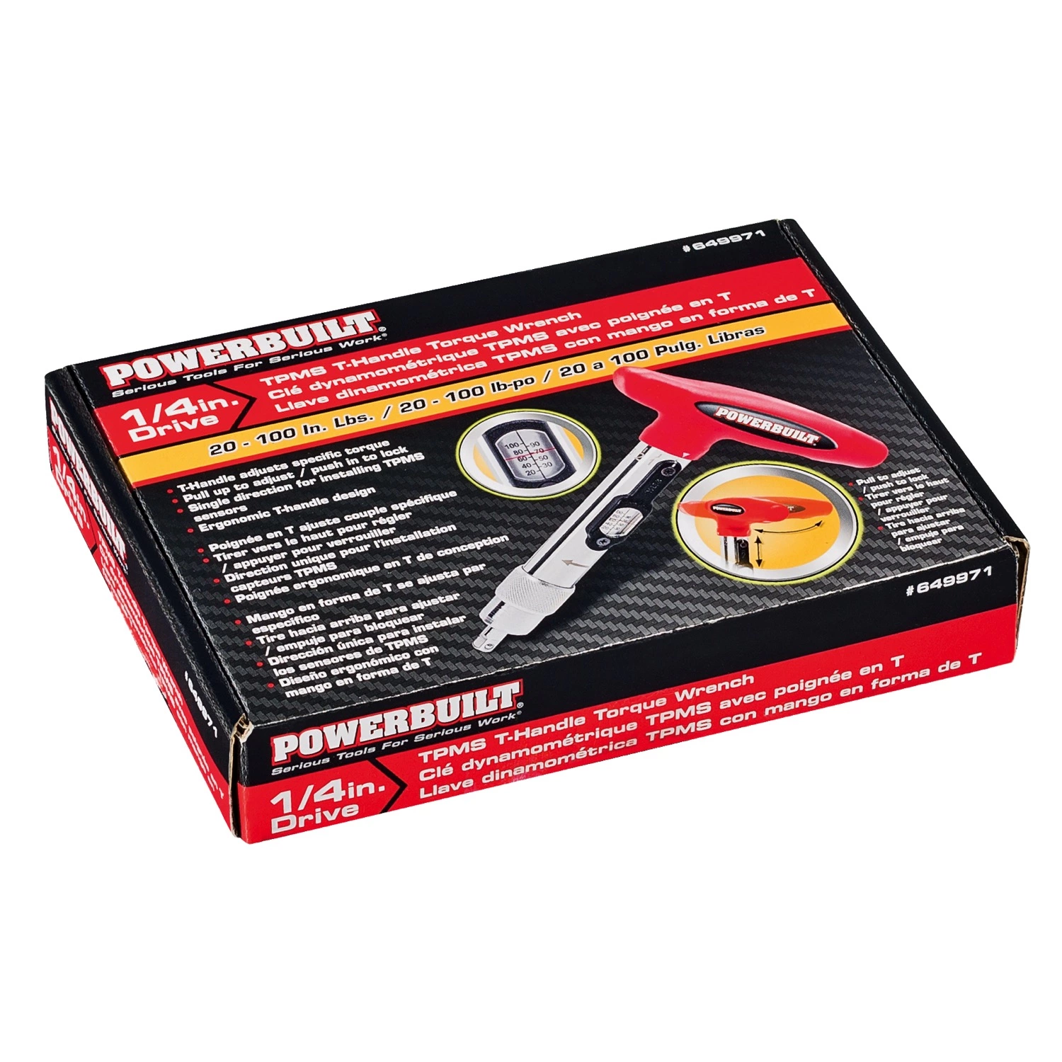 Powerbuilt 1/4 Inch Drive T-Handle Torque Driver - 649971 7 Powerbuilt 1/4 Inch Drive T-Handle Torque Driver - 649971 - Image 7