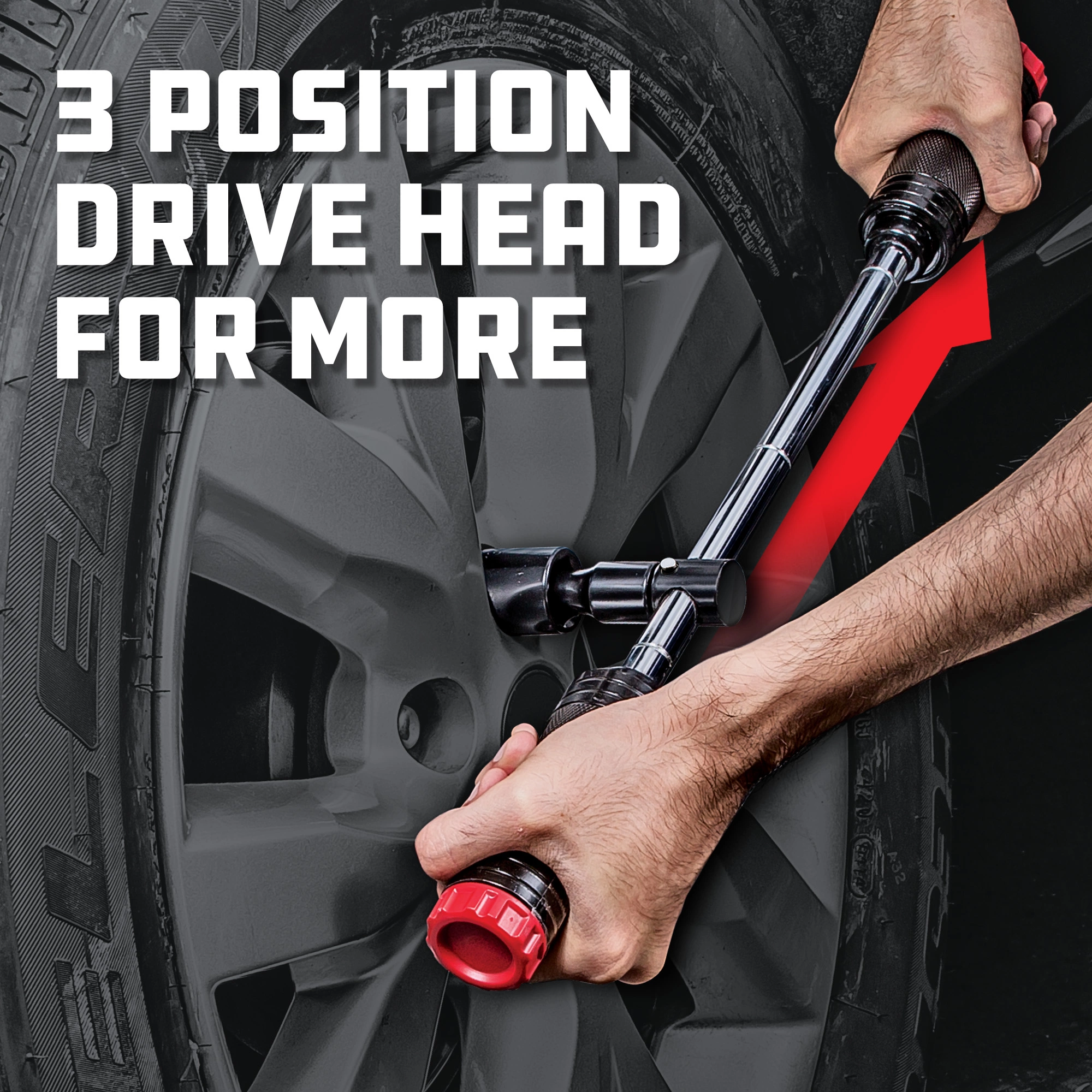 Powerbuilt Billy Club Universal Lug Wrench SAE/mm Gen-2 - 642250 3 Powerbuilt Billy Club Universal Lug Wrench SAE/mm Gen-2 - 642250 - Image 3