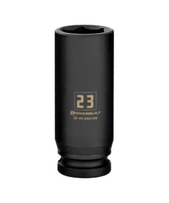 Powerbuilt 1/2 Inch Drive x 23 MM 6 Point Deep Impact Socket - 647290