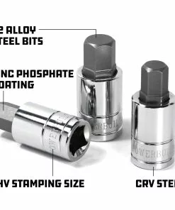 Powerbuilt 3 Piece 1/2 Inch Drive Metric Hex Bit Socket Set - 641862 -Hot Sale Powerbuilt Shop b016senoyk.pt03.jpg
