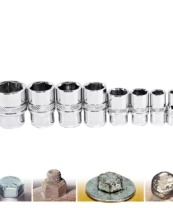 Powerbuilt 8 Piece Zeon SAE Socket Set for Damaged Bolts - 941323