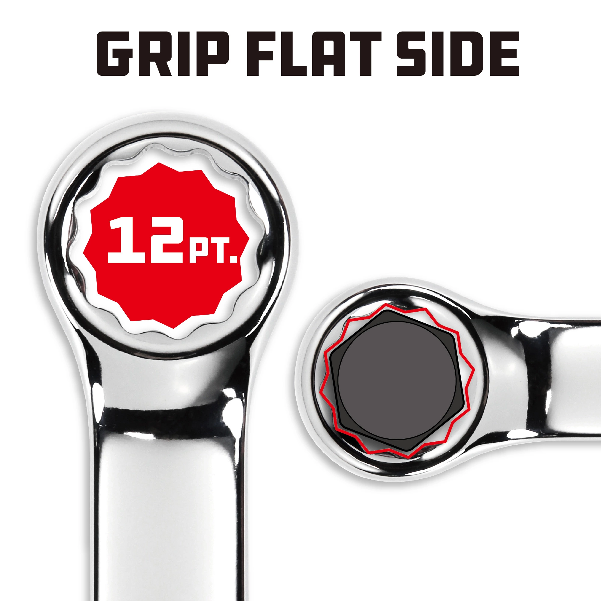 Powerbuilt 32 MM Fully Polished Metric Combination Wrench - 644135 4 Powerbuilt 32 MM Fully Polished Metric Combination Wrench - 644135 - Image 4