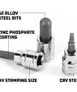 Powerbuilt 3/8 Inch Drive x 1/8 Inch Hex Bit Socket - 940143 -Hot Sale Powerbuilt Shop hex20bit20socket 04 12