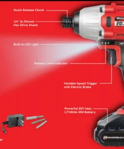 Powerbuilt 20V Lithium-Ion Cordless Impact Driver 1590 in-lbs with Case - 240132 13 Powerbuilt 20V Lithium-Ion Cordless Impact Driver 1590 in-lbs with Case - 240132 -Hot Sale Powerbuilt Shop impact inset scaled
