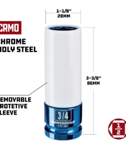 Powerbuilt 3 Piece SAE 3/4", 13/16", 7/8" Wheel Lug Nut Socket Set - 940845 10 Powerbuilt 3 Piece SAE 3/4", 13/16", 7/8" Wheel Lug Nut Socket Set - 940845 -Hot Sale Powerbuilt Shop lug20nut20socket 3 420 2