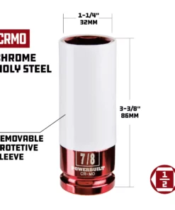 Powerbuilt 3 Piece SAE 3/4", 13/16", 7/8" Wheel Lug Nut Socket Set - 940845 11 Powerbuilt 3 Piece SAE 3/4", 13/16", 7/8" Wheel Lug Nut Socket Set - 940845 -Hot Sale Powerbuilt Shop lug20nut20socket 7 820 1