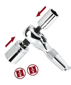 Powerbuilt 1/4" x 3/8" Drive Stubby Dual Head Ratchet Wrench -Hot Sale Powerbuilt Shop prod 25949760112