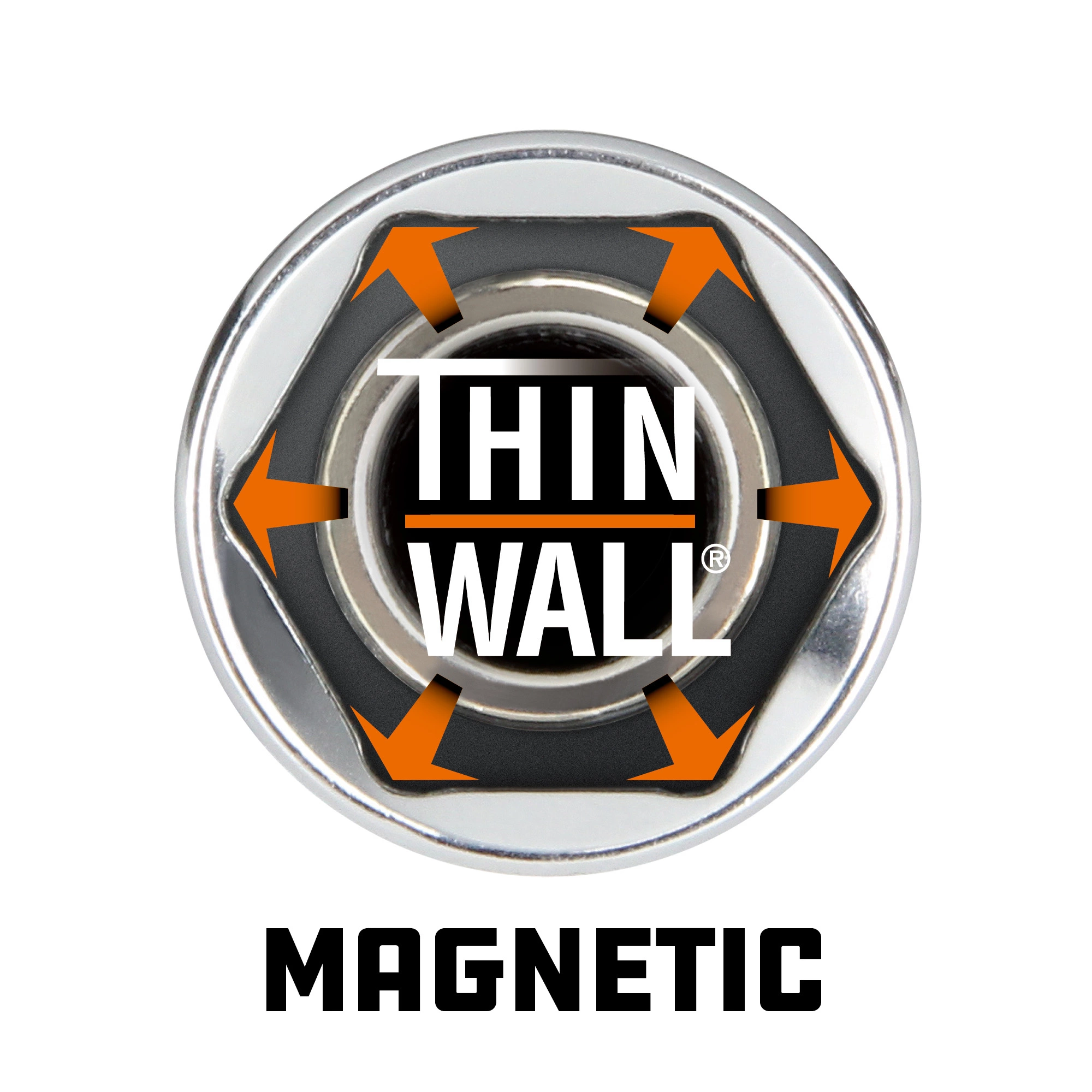 Powerbuilt 3/8 Inch Drive x 13/16 Inch x 6 Inch Magnetic Swivel Spark Plug Socket - 641853 2 Powerbuilt 3/8 Inch Drive x 13/16 Inch x 6 Inch Magnetic Swivel Spark Plug Socket - 641853 - Image 2