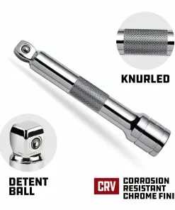 Powerbuilt 3 Piece 1/2 Inch Drive Socket Extension Bar Set - Wobble Tip - 640856 -Hot Sale Powerbuilt Shop wobble20ext 1